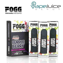 Load image into Gallery viewer, FOGG Vape Purple Berry Disposable Pod Device

